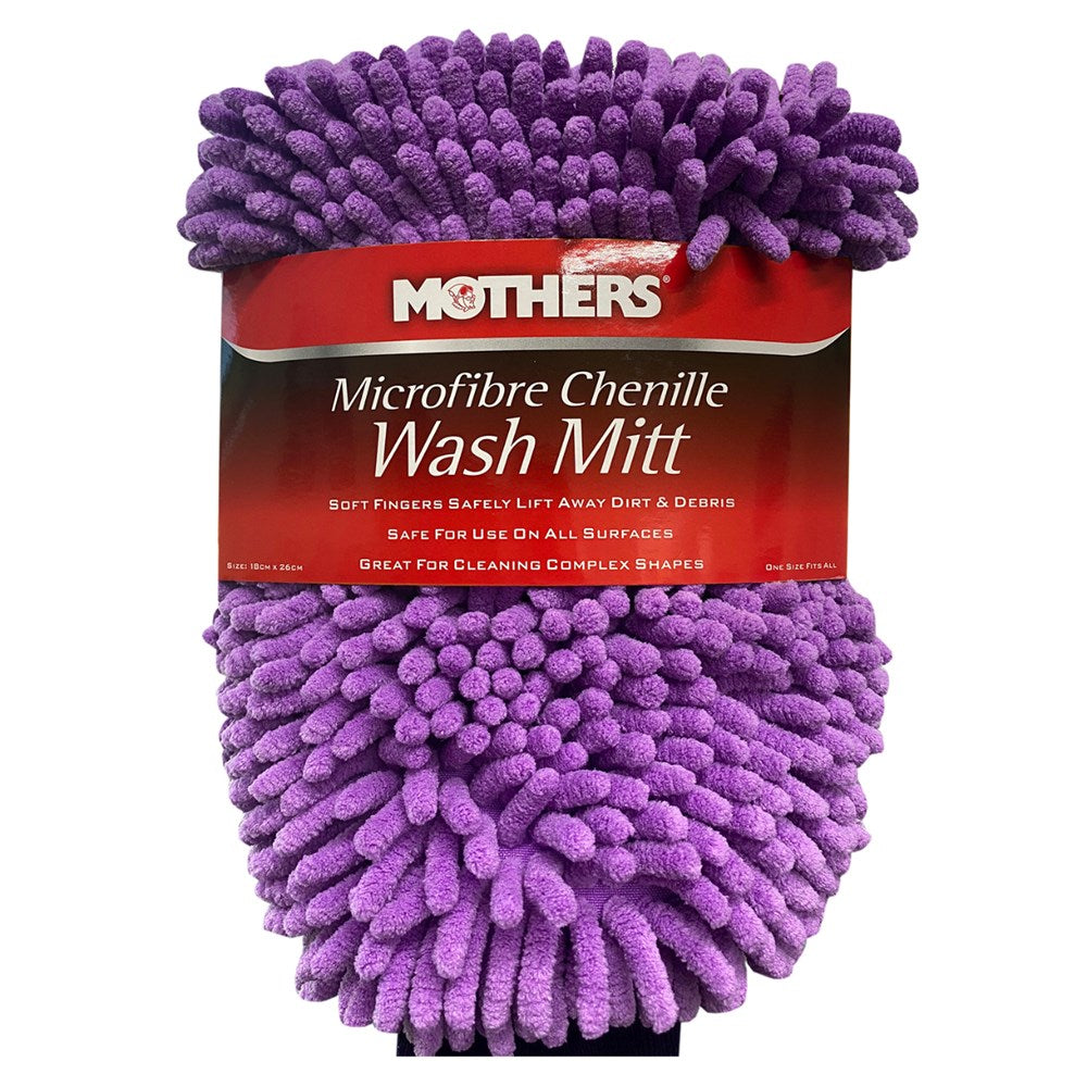 Mothers Microfibre Chenille Wash Mitt 28cm x 20cm - 6720120