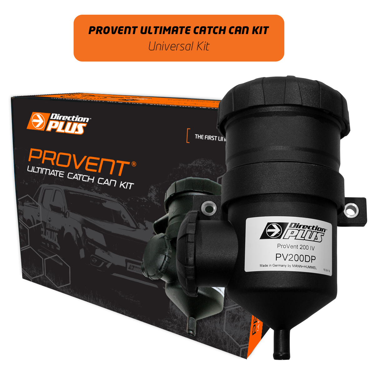 Direction-Plus Universal ProVent Ultimate Catch Can Kit PV201DPK
