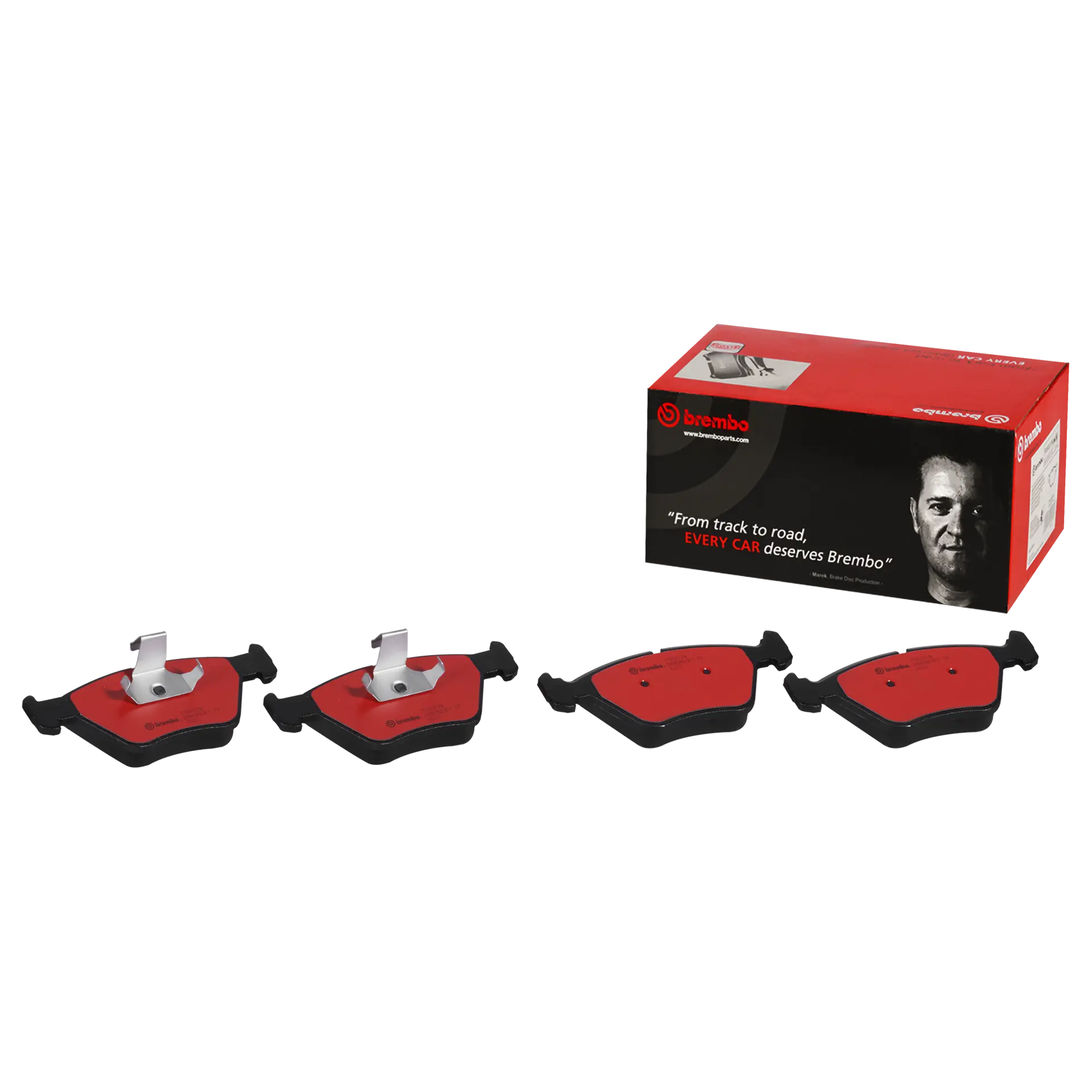 Brembo P06022N ceramic front pads included in BMW M3 E46 brake kit
