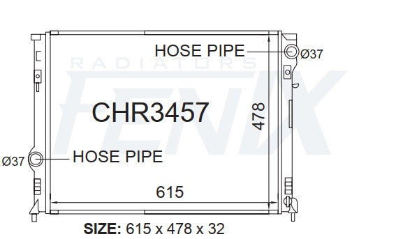 Chrysler 300C Radiator (NOV/2005 - JAN/2012)