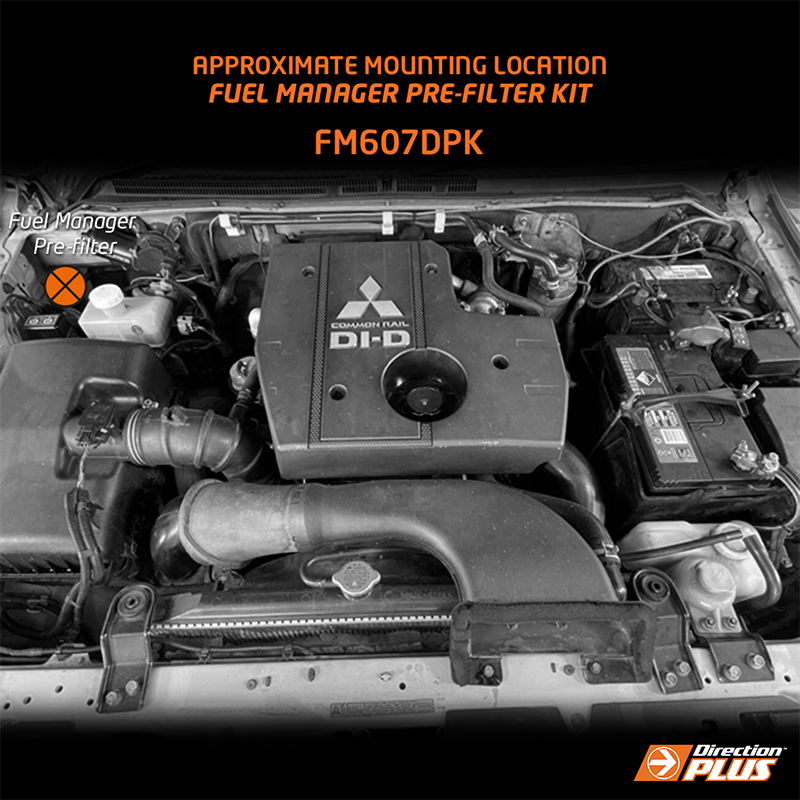 Direction-Plus Fuel Manager Pre-Filter Kit Mitsubishi Pajero FM607DPK