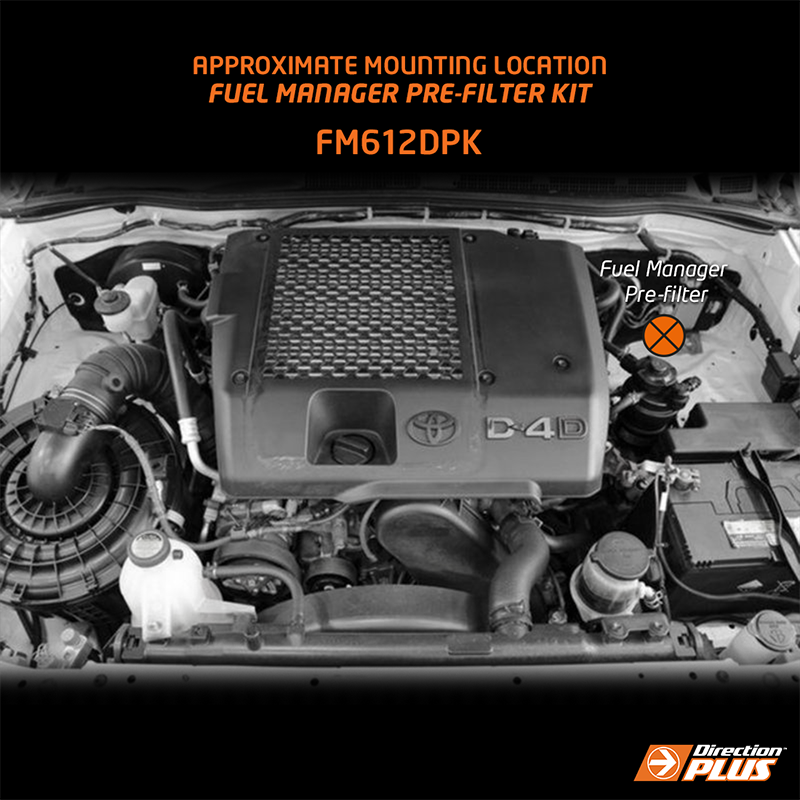 Direction-Plus Fuel Manager Pre-Filter Kit Toyota Hilux FM612DPK