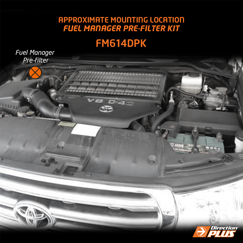 Direction-Plus Fuel Manager Pre-Filter Kit LandCruiser 200 Series FM614DPK