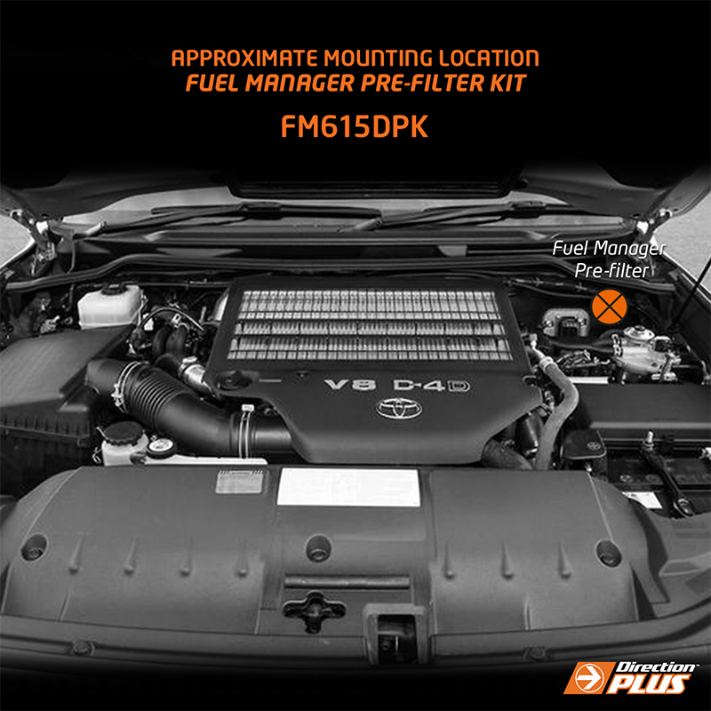 Direction-Plus Fuel Manager Pre-Filter Kit LandCruiser 70 / 200 Series FM615DPK