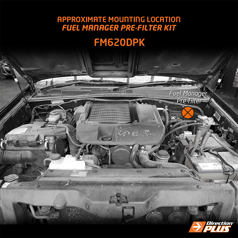 Direction-Plus Fuel Manager Pre-Filter Kit Toyota Prado 120 / 150 / 155 FM620DPK