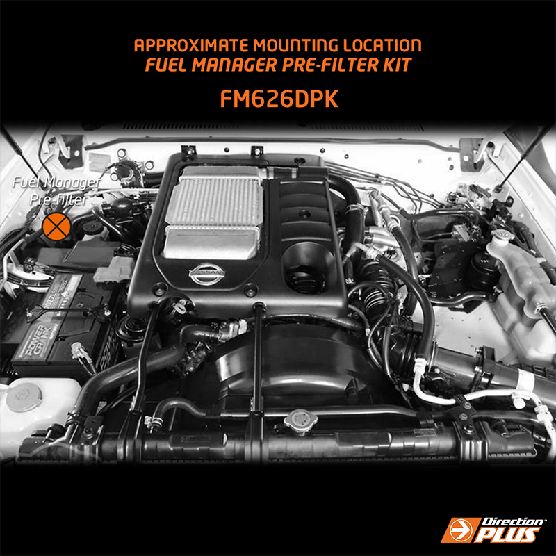 Direction-Plus Fuel Manager Pre-Filter Kit Nissan Patrol FM626DPK