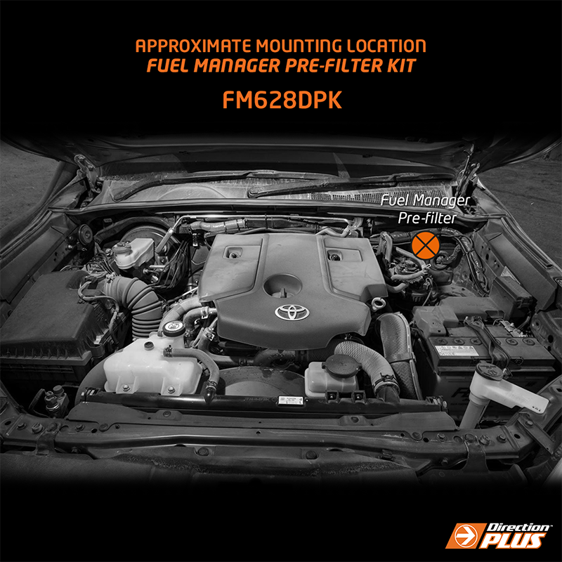 Direction-Plus Fuel Manager Pre-Filter Kit Hilux / Fortuner FM628DPK