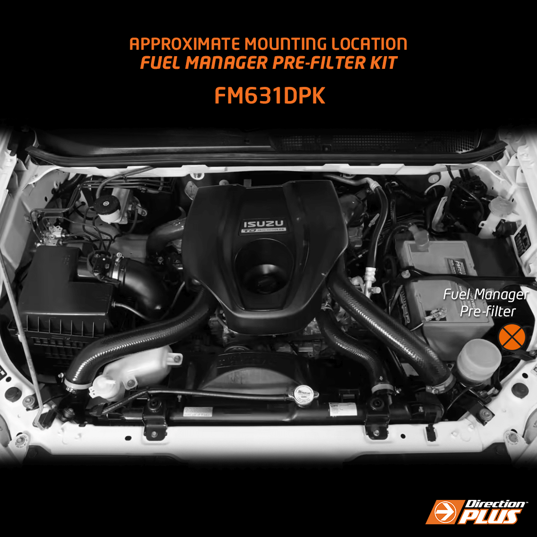 Direction-Plus Fuel Manager Pre-Filter Kit Isuzu D-Max / MU-X FM631DPK
