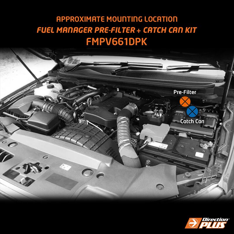 Direction-Plus Fuel Manager Pre-Filter + Catch Can Kit Ranger / Everest / BT-50 FMPV661DPK