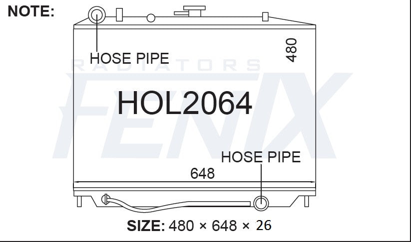 Holden Jackaroo Radiator