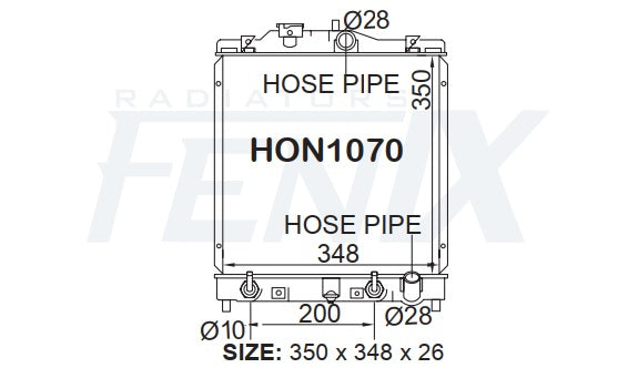 Honda HR-V Radiator (SEP/1998 - JUL/2002)