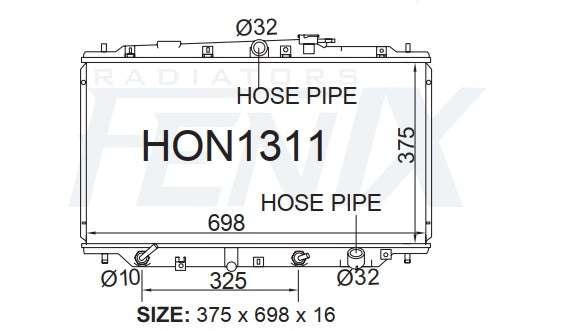 Honda BA-BB Prelude Radiator (SEP/1991 - OCT/1998)