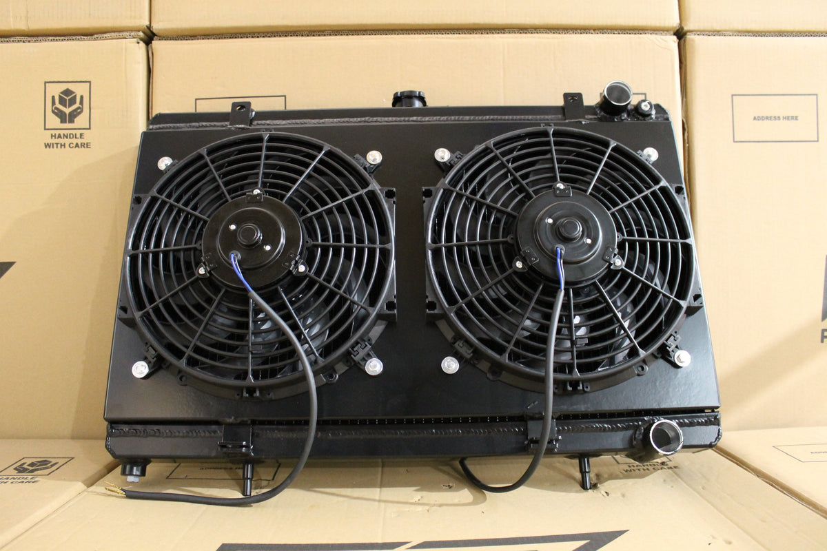 Nissan Silvia S13 CA18DET Full Alloy Performance Radiator & Fan Shroud Kit GEN II