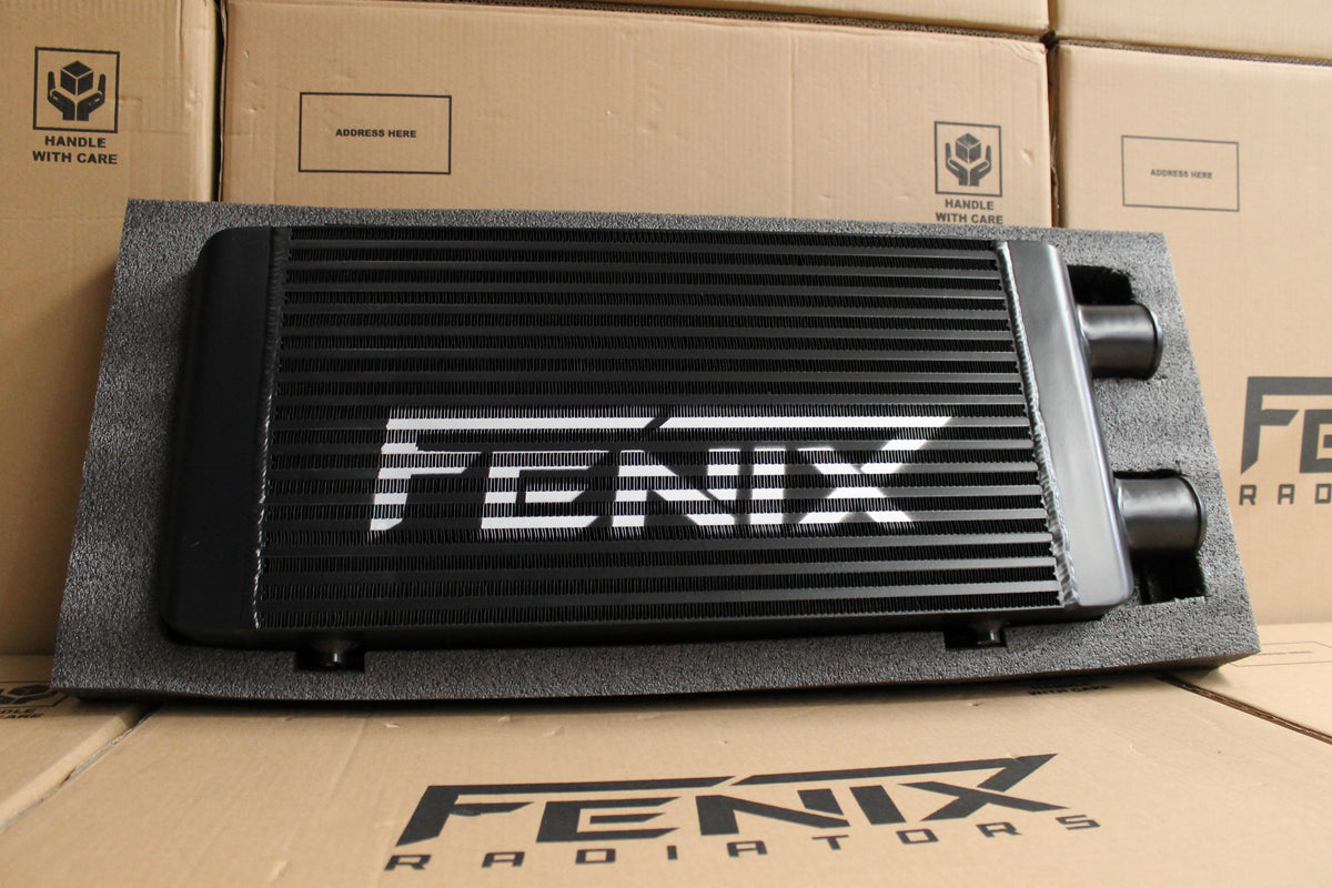 Bar & Plate Intercooler (Core Size 300x550x76mm. 2.5" Outlets Same Side)