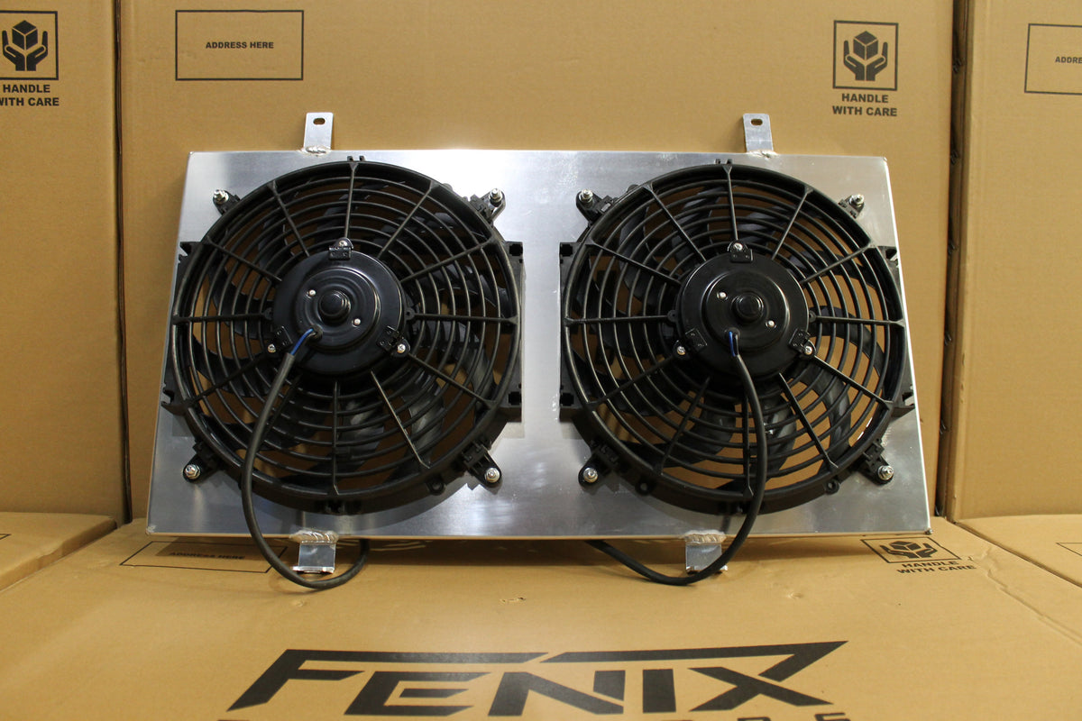 Nissan Silvia S13 CA18DET Full Alloy Performance Radiator & Fan Shroud Kit GEN II