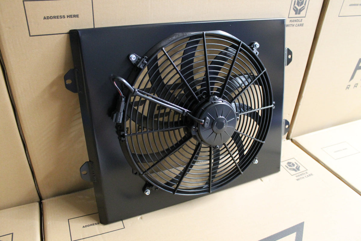 Toyota RZN Series Hilux Full Alloy Performance Radiator, Custom Shroud & 16" 3000CFM Spal Fan