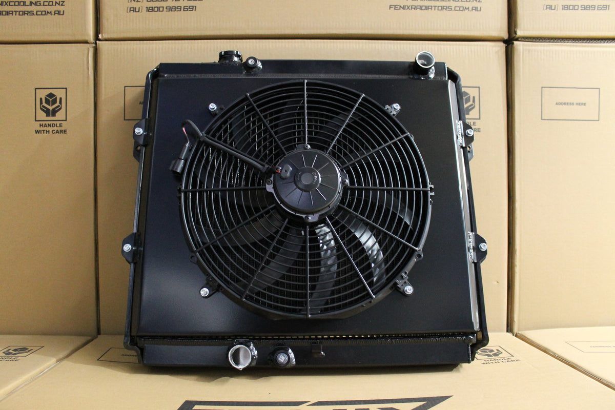 Toyota RZN Series Hilux Full Alloy Performance Radiator, Custom Shroud & 16" 3000CFM Spal Fan