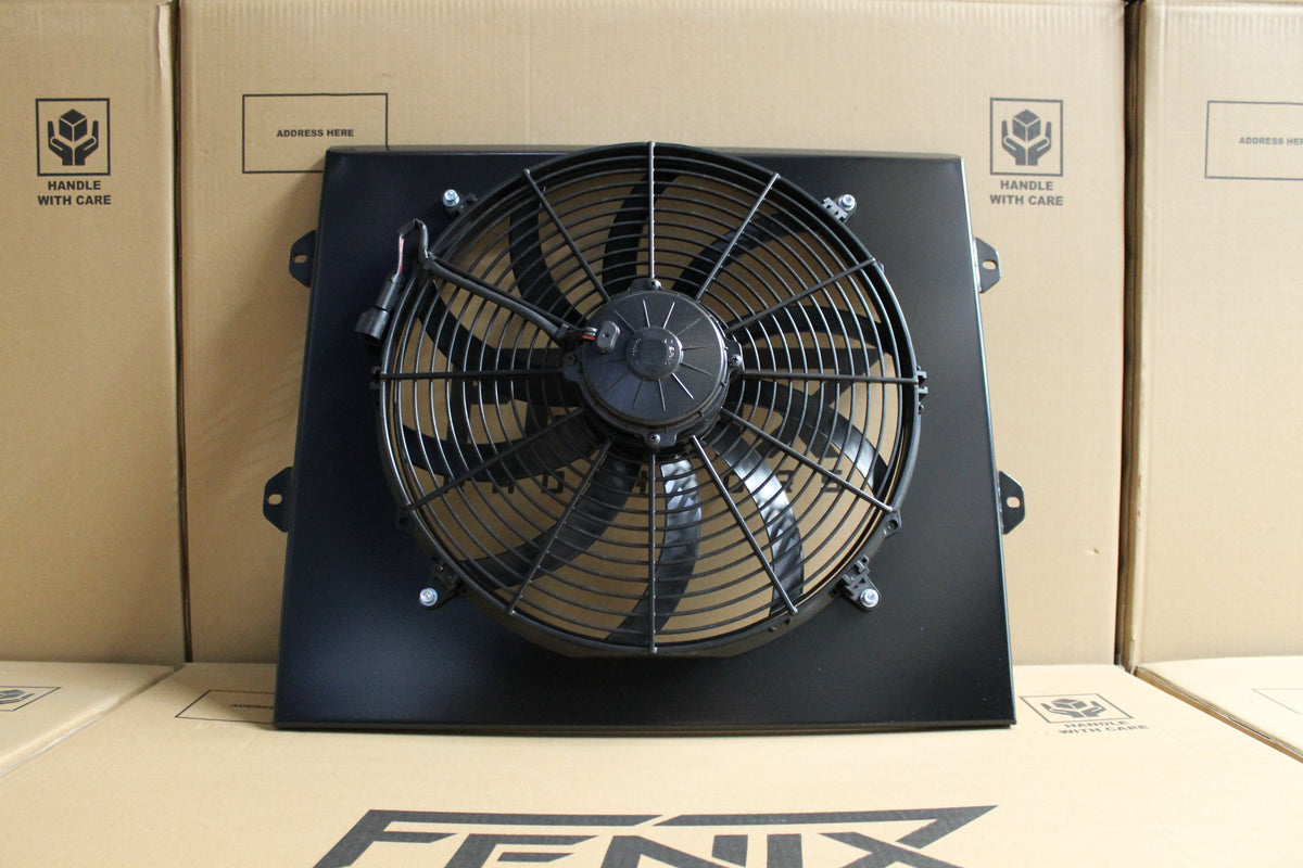 Toyota LN106-LN107-LN111 Hilux Full Alloy Radiator, Custom Built Shroud & 16" 3000CFM Spal Fan