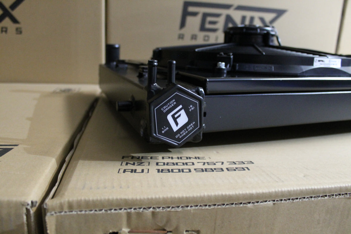 Holden VZ Monaro V8 Full Alloy Performance Radiator, Custom Shroud & 16" 3000CFM Spal Fan