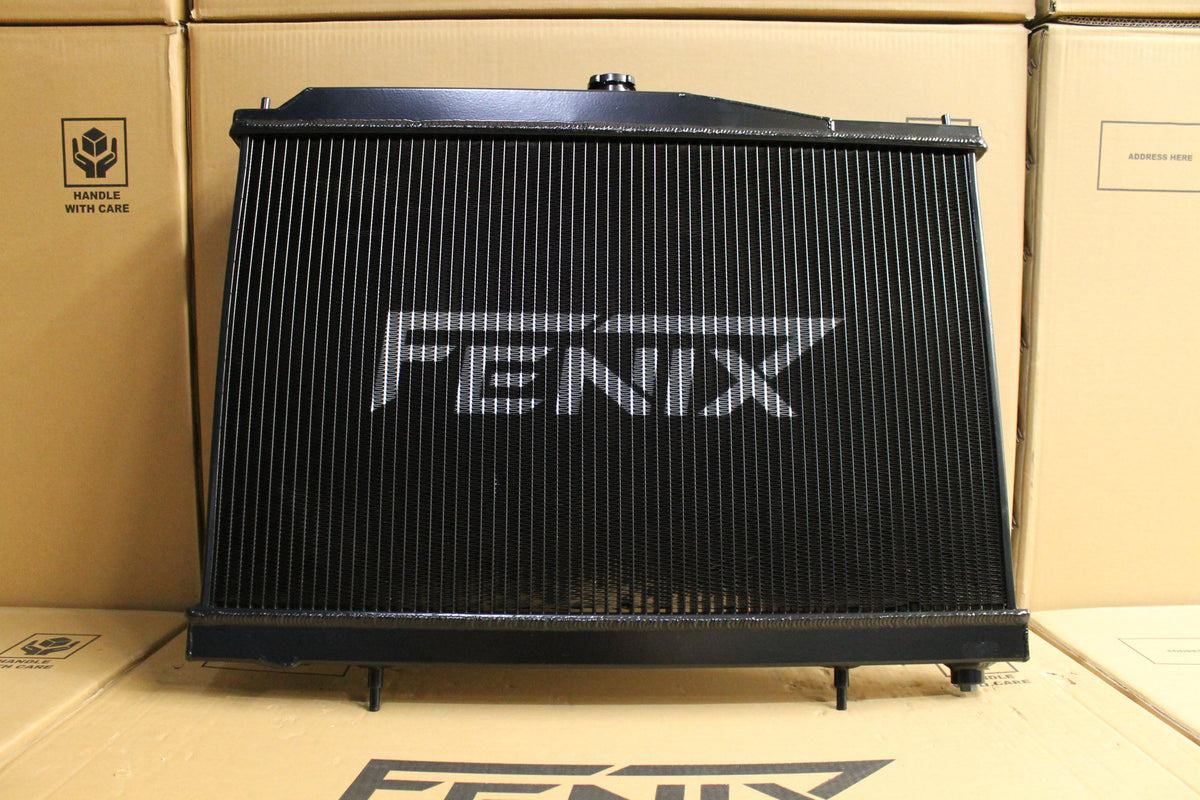 Nissan Skyline R33-R34 Full Alloy Performance Radiator, Custom Built Shroud & 16" 3000cfm Spal Fan