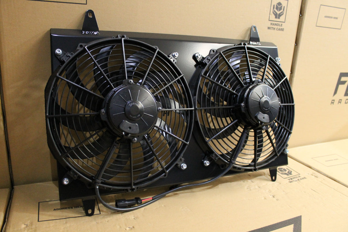 Holden LH-LX-UC Torana 253/308 V8 Full Alloy Performance Radiator, Custom Shroud & Spal 12" Fans