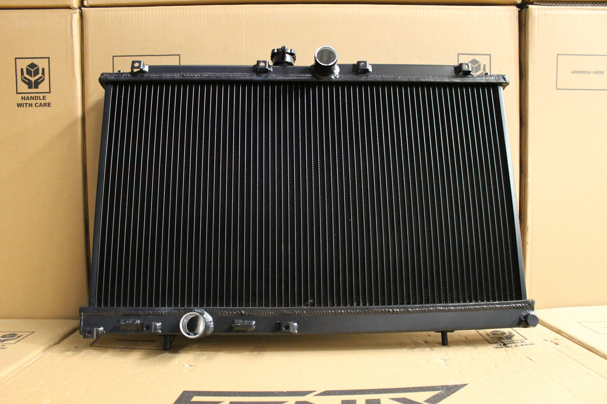 Mitsubishi Evolution 7-8-9 Full Alloy Performance Radiator, Custom Fan Shroud & 13" Spal Fan