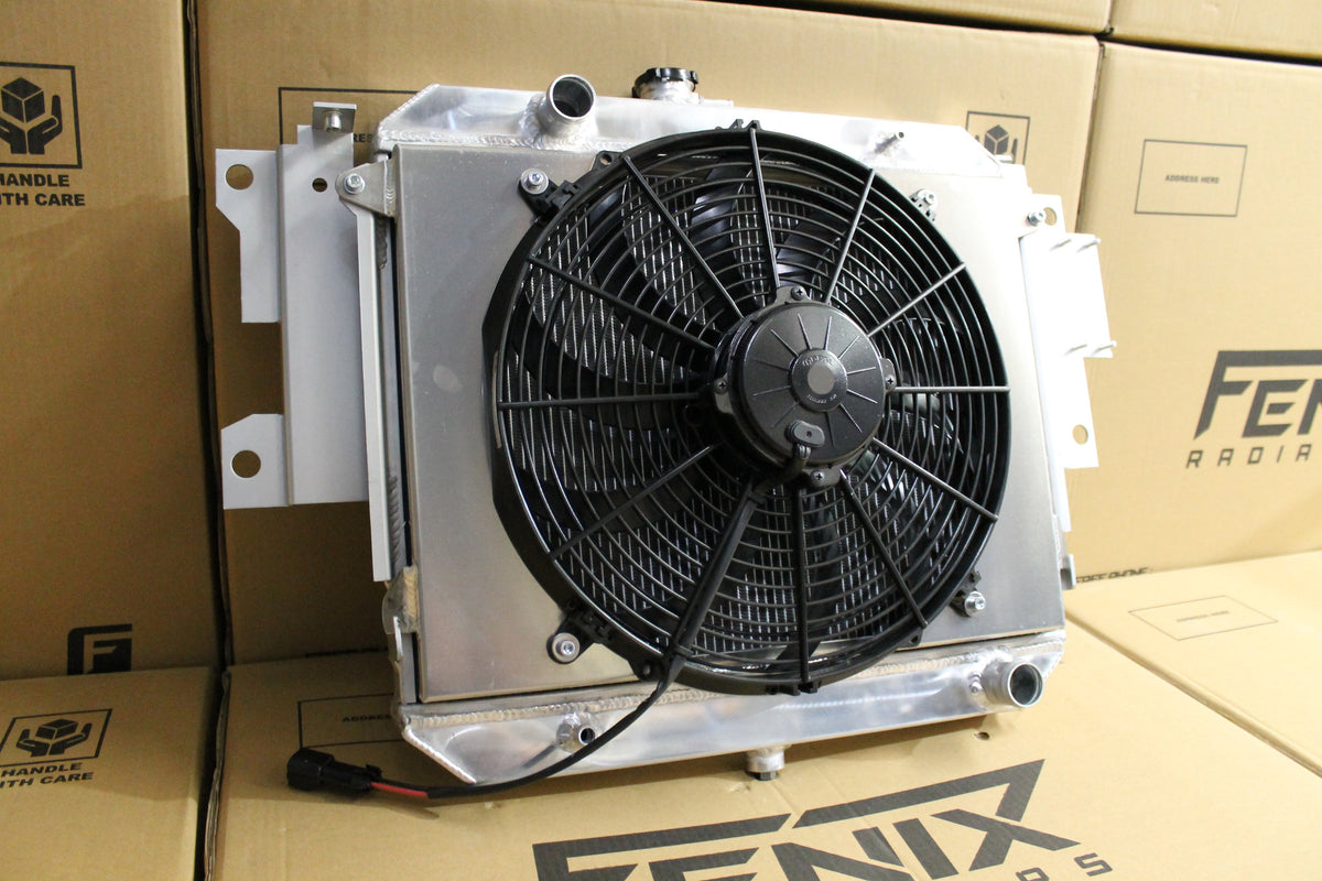 Daihatsu Feroza Full Alloy Performance Radiator, Custom Shroud & 14" Spal Fan