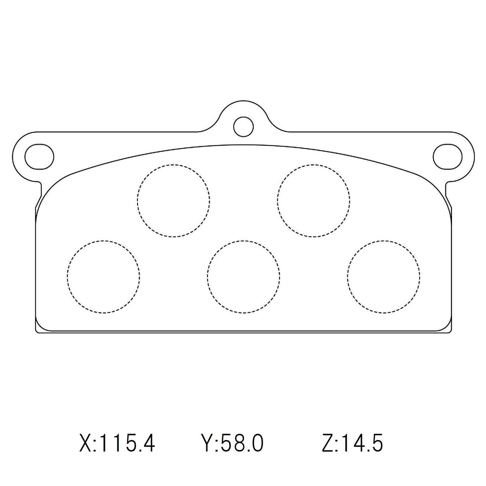 CIRCO M119 Race Brake Pads Nissan President 73