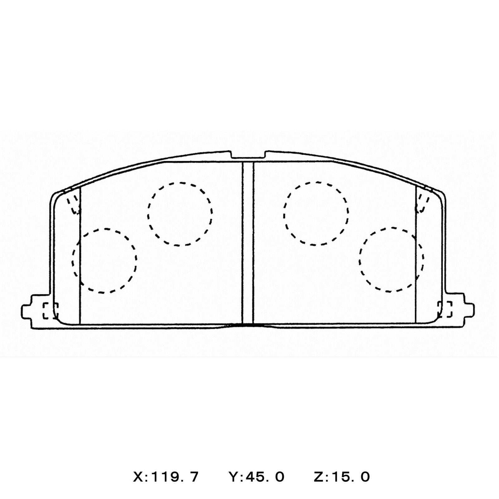 CIRCO S99 Performance Trackday Brake Pads Toyota Corolla