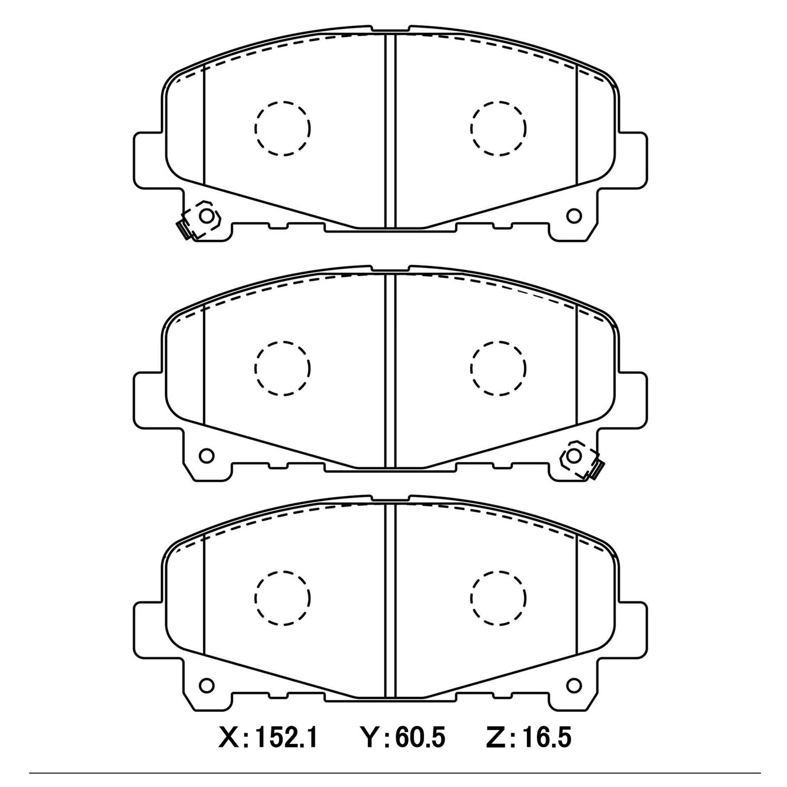 CIRCO SC17 Street Performance Brake Pads Honda Accord Euro