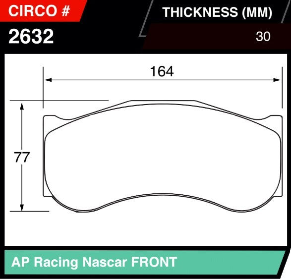 CIRCO M207 Race Brake Pads AP / Brembo 6 piston GT