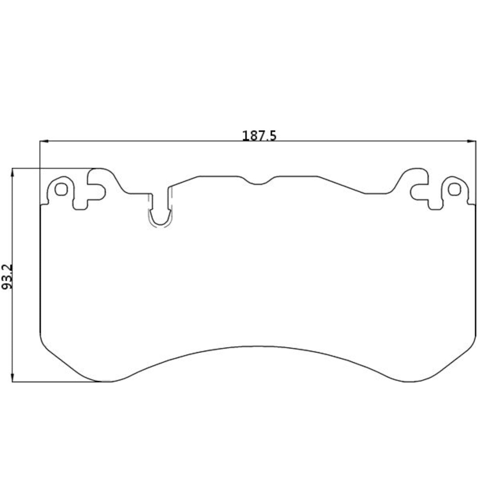 CIRCO M207 Race Brake Pads Mercedes C63s / E63 / Audi RS6