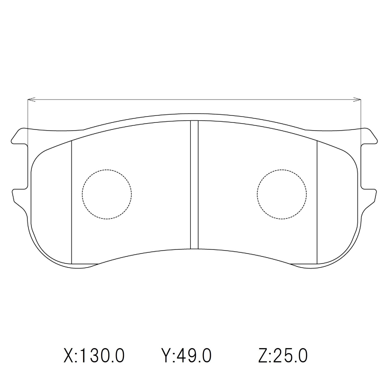 CIRCO M119 Race Brake Pads PFC 7823 plate 4 piston