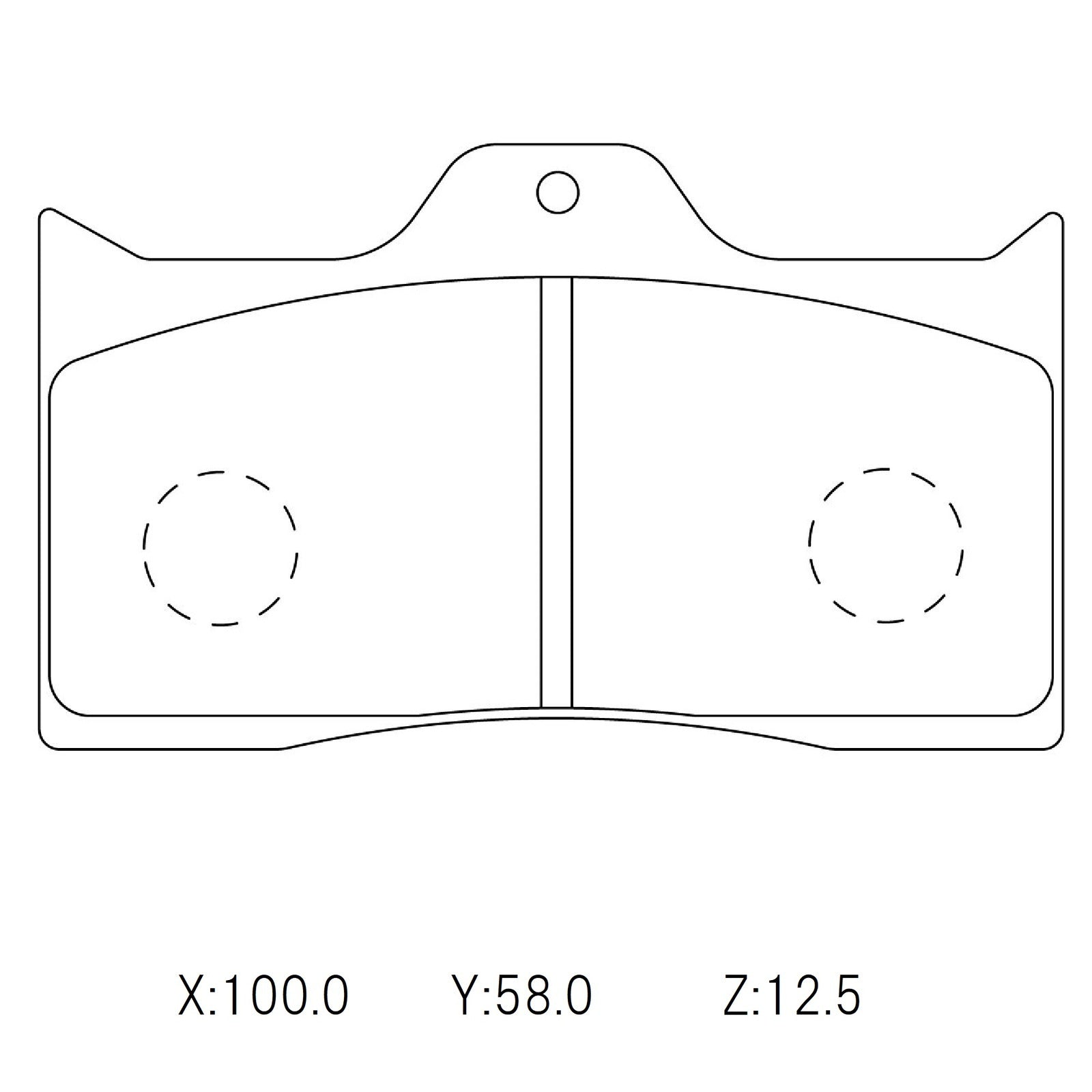 CIRCO S88 Performance Trackday Brake Pads Wilwood Forged Dynalite 7112 plate