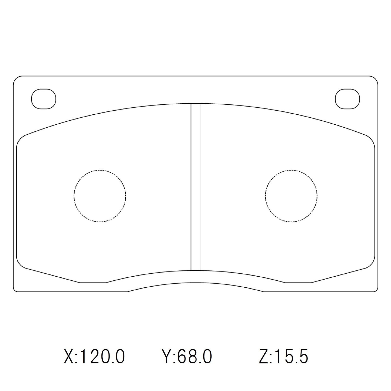 CIRCO M207 Race Brake Pads Jaguar Historic 4 pot