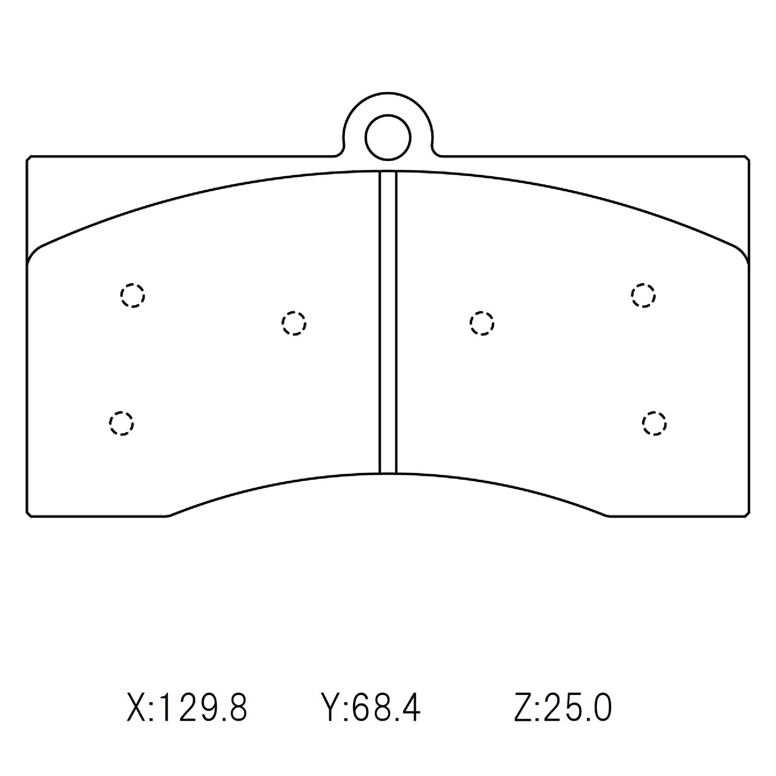 CIRCO M207 Race Brake Pads AP Racing 4pot CP3714D54