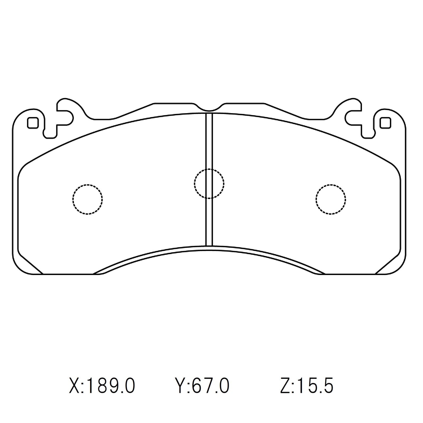 CIRCO M207 Race Brake Pads Ford Mustang 2016 (Brembo)