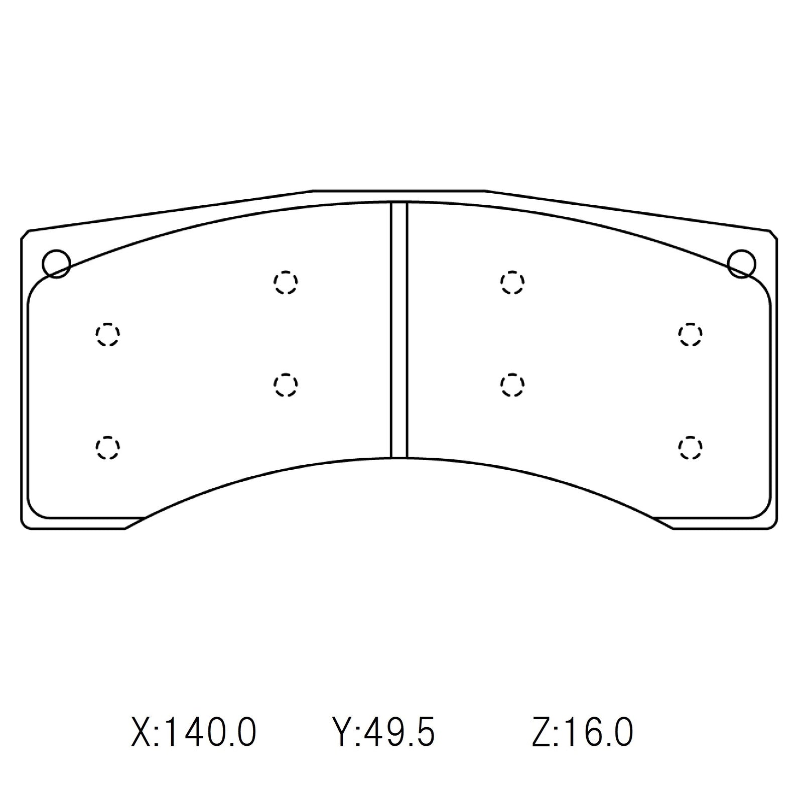CIRCO M207 Race Brake Pads Brembo 4 pot Fiesta R5 Gravel Rally