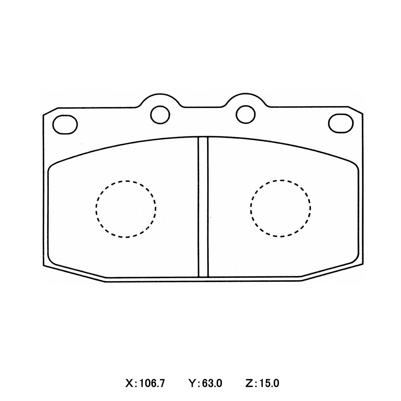 CIRCO M119 Race Brake Pads Mazda RX7 FC