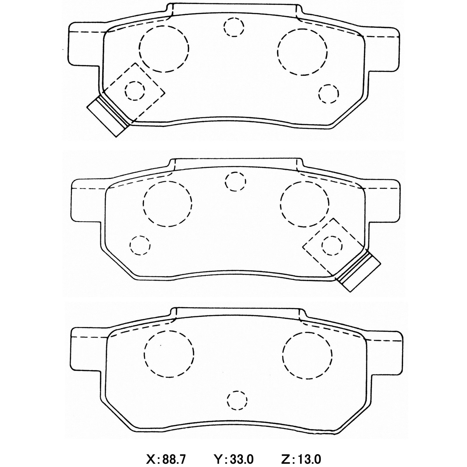 CIRCO SC17 Street Performance Brake Pads HONDA Civic IV / V / Accord