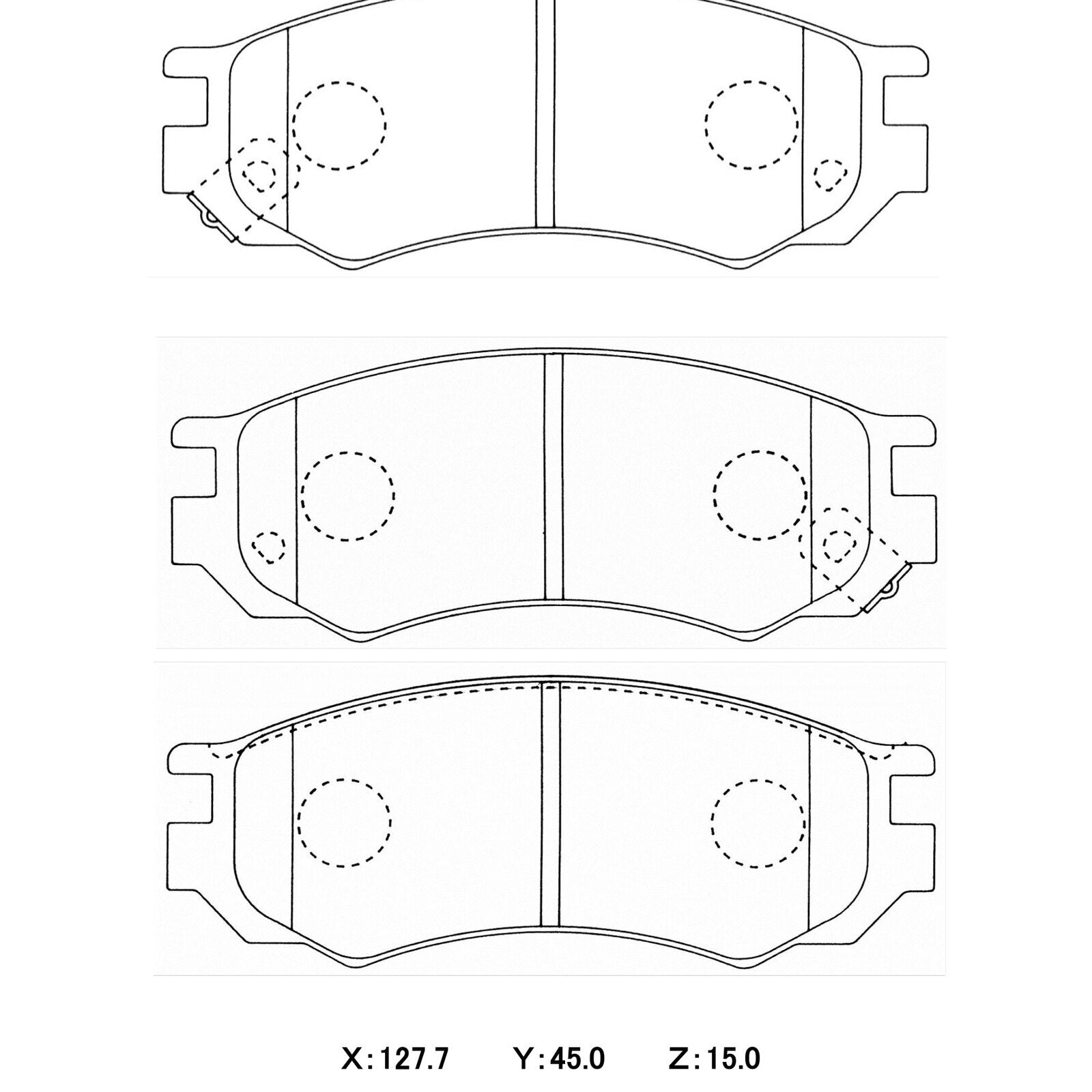 CIRCO M207 Race Brake Pads Nissan Pulsar FRONT