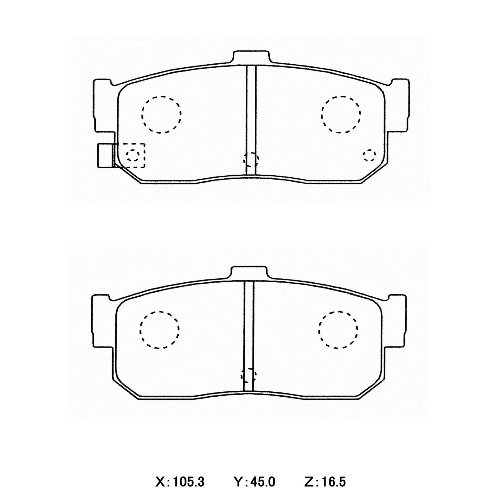 CIRCO S85L Race Brake Pads Nissan Pulsar N15 REAR
