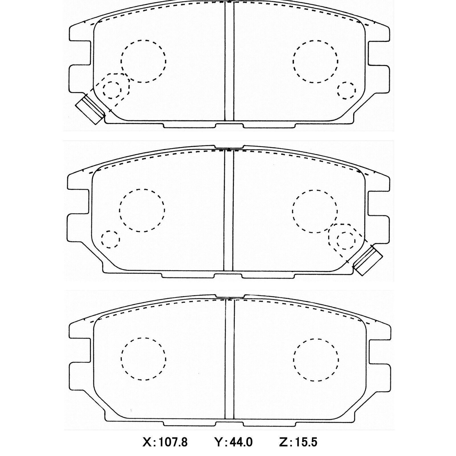 CIRCO SC17 Street Performance Brake Pads Mitsubishi Evo 4