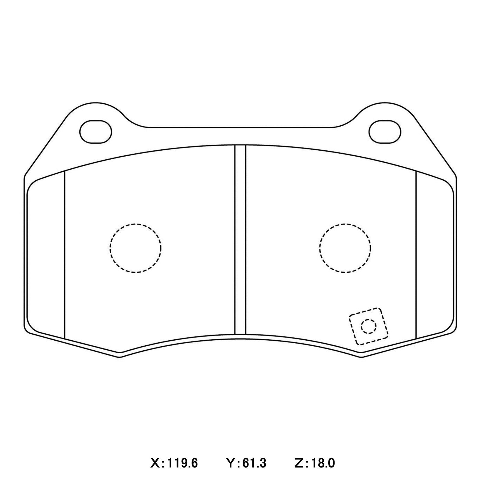 CIRCO M119 Race Brake Pads Nissan GTR R33 / R34 Brembo