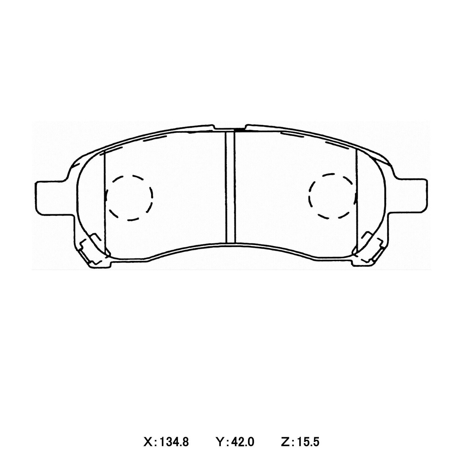 CIRCO SC17 Street Performance Brake Pads Mitsubishi Mirage CJ4A