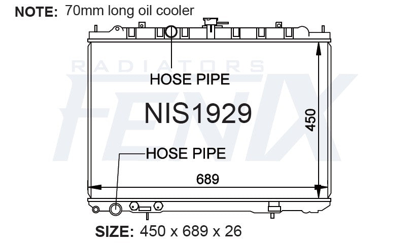 Nissan T30 X-Trail Radiator