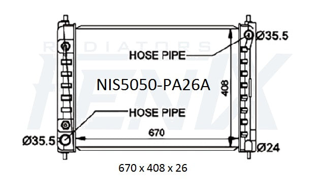 Nissan L33 Altima Radiator