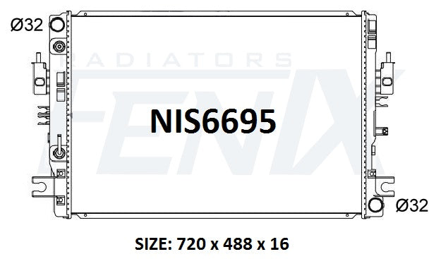 Nissan D23 - NP300 Diesel Radiator (MAY/2015 - Current)