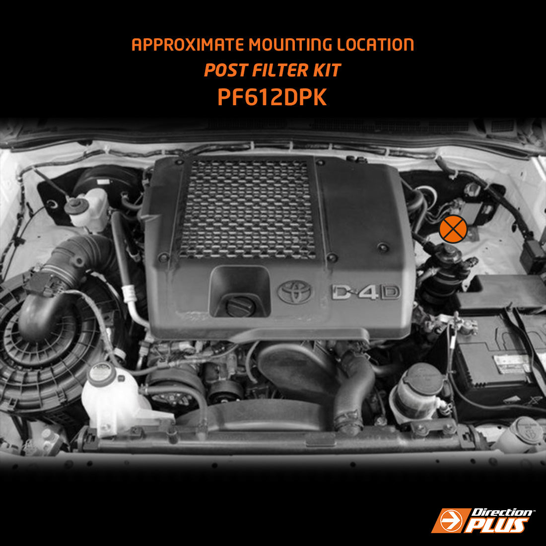 Direction-Plus Fuel Manager Post-Filter Kit Toyota Hilux PF612DPK