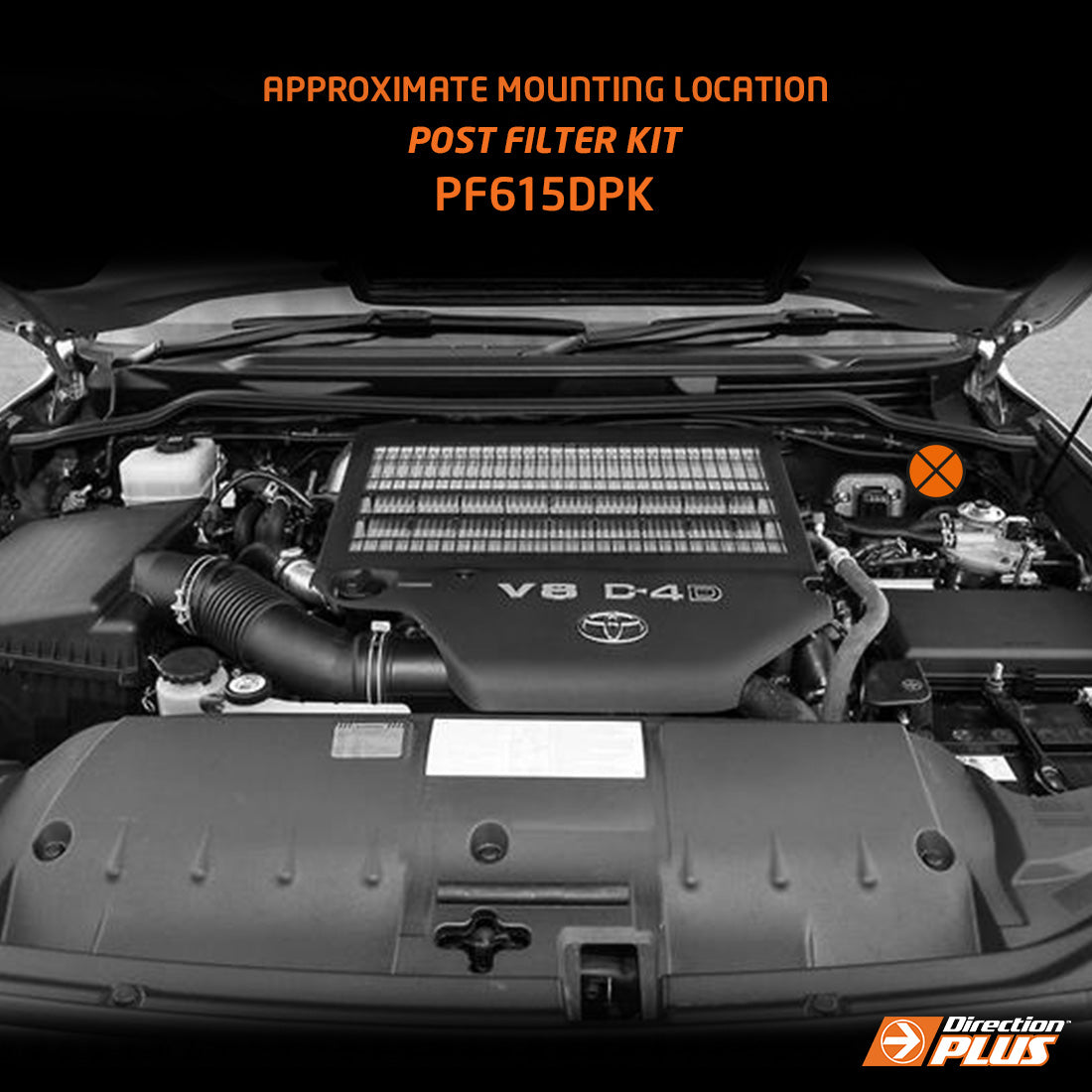 Direction-Plus Fuel Manager Post-Filter Kit LandCruiser 70 / 200 Series PF615DPK